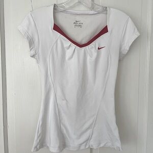 Nike Women's Dri-fit Short Sleeve White Tee